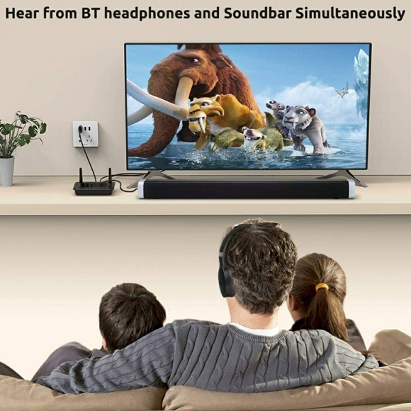 B03 Long Range Bluetooth Transmitter Receiver for TV Home Stereo BT Headphones - Picture 5 of 7